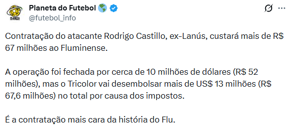 resenhaflutt's tweet photo. Fluminense Football Club

Vender John Kennedy pra pagar Rodrigo Castillo 🤌 https://t.co/tRdJDIt1n9