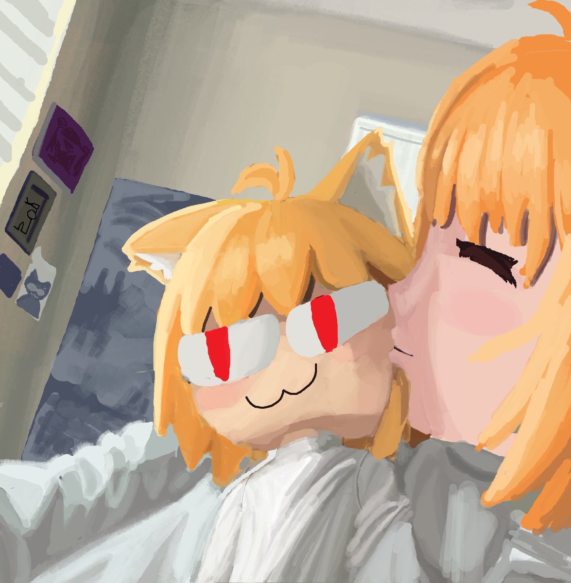 redroacter's tweet photo. Neco arc on paint 354/365 https://t.co/s89WVVCOmY