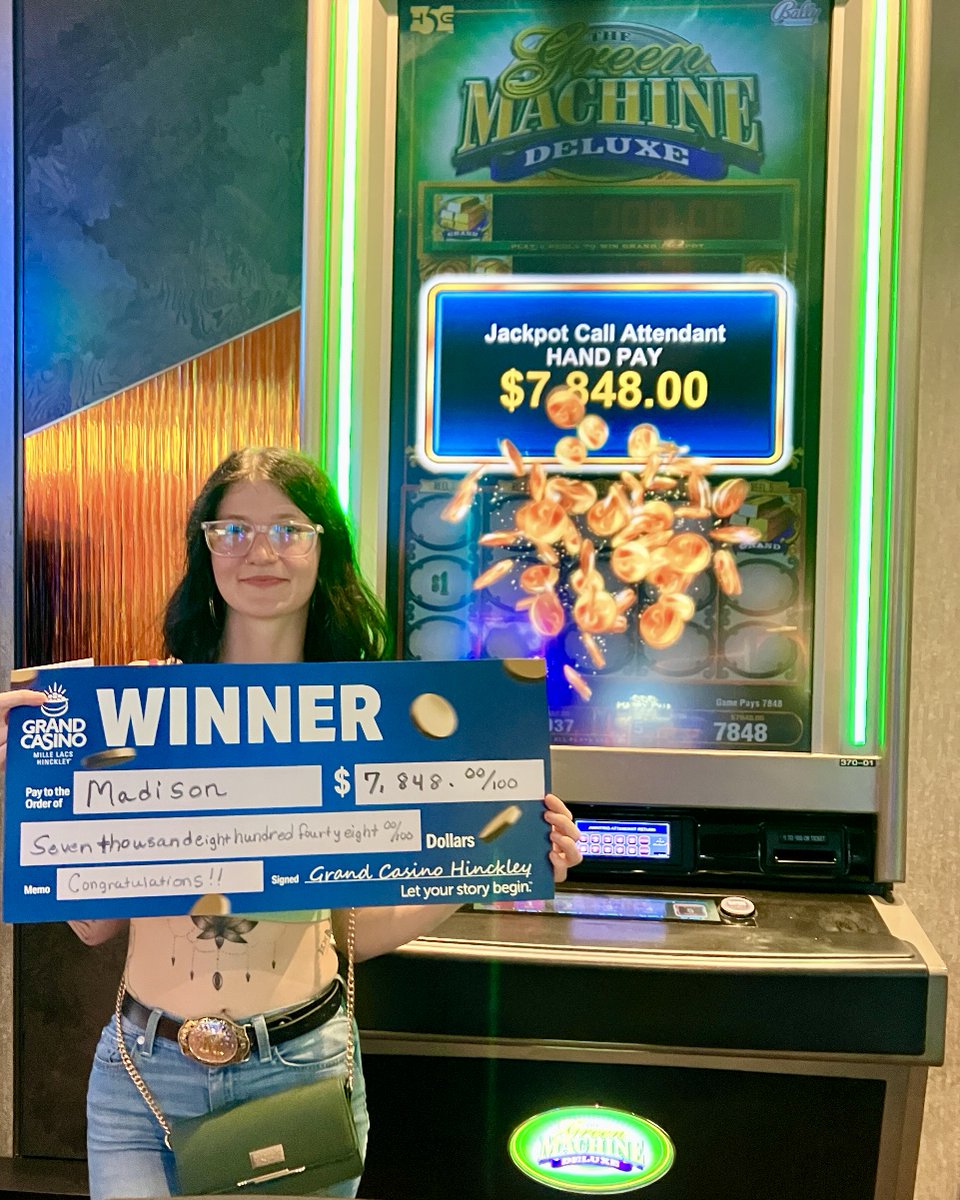 grandcasinoMN's tweet photo. Feel the summer heat? 🔥☀️ 

These winners found their hot streak! 🎰🍒

Get perks for your play with Grand Rewards ➡️ https://t.co/0ekb2ifRNI

#WinnerWednesday #Jackpots #Jackpot #Winners #Winner #Congrats #Cash #Wins #Win #CasinoLife #ILoveSlots #SlotsSlotsSlots #Casino https://t.co/Oxdf5VAmnz