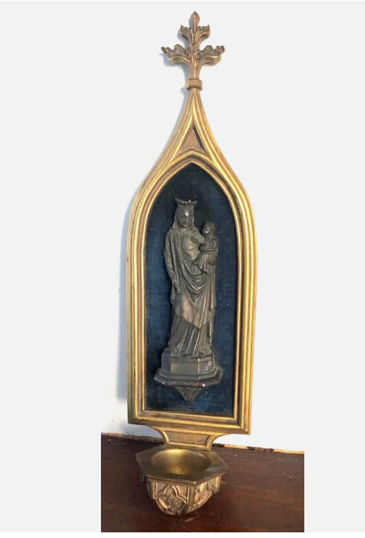 BrendanTHamtil's tweet photo. Antique Vintage French Our Lady Queen of Wisdom Bronze Holy Water Font for sale! It is 14x3.5! Asking for $549! Contact us at 913-710-0025!

#kc #parish #america #forsale #catolica #christ #kansascity #church #ks #saints #holyweek #missouri #catholicfamily #kcmo #catholic #Mary https://t.co/jnCoqJB3V3