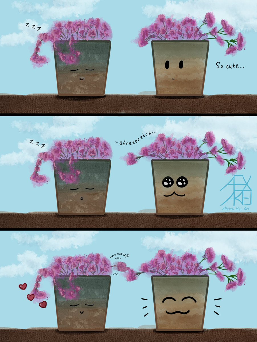 alexakeiart's tweet photo. might as well share a cute lil flower comic i made a whiiiiile ago https://t.co/dYiPjZDEq2