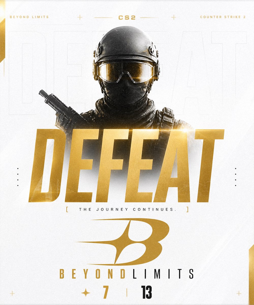 BYNDLimits's tweet photo. Last night was not the result we were after.
We fall 7–13 to @regaincs.
On to our next!
#GoBeyond💫 https://t.co/j28HarWDSj