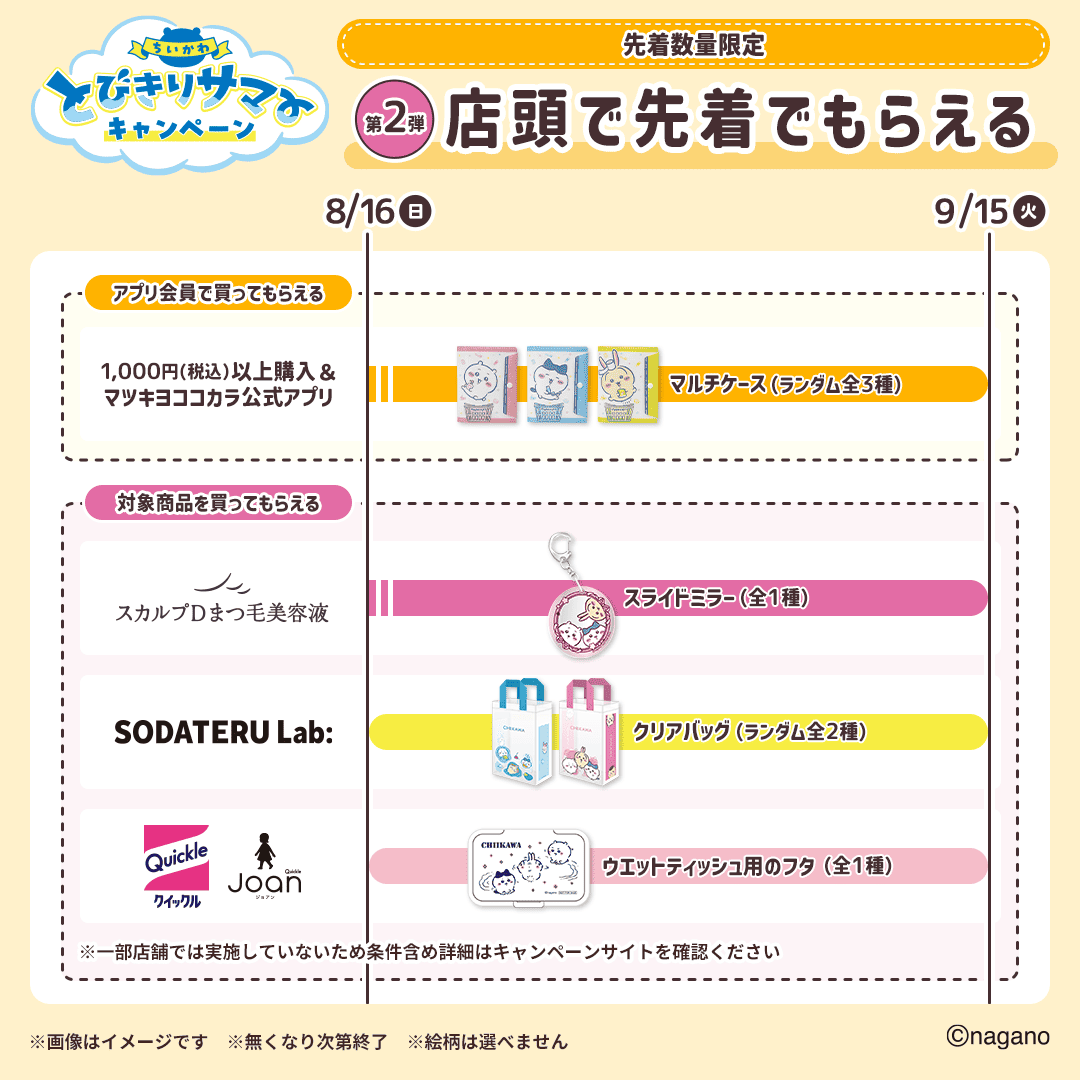 matsucoco_co's tweet photo. ⭐️キャンペーンまとめカレンダー⭐️

このポストを【ブックマーク】か【いいね】して、いつでも見返せるようにしておくと便利🗓️🎶

詳細はキャンペーンサイトから👇
🔗https://t.co/PXohQK0i5P

#マツココちいかわ https://t.co/QS4YKaw4cu