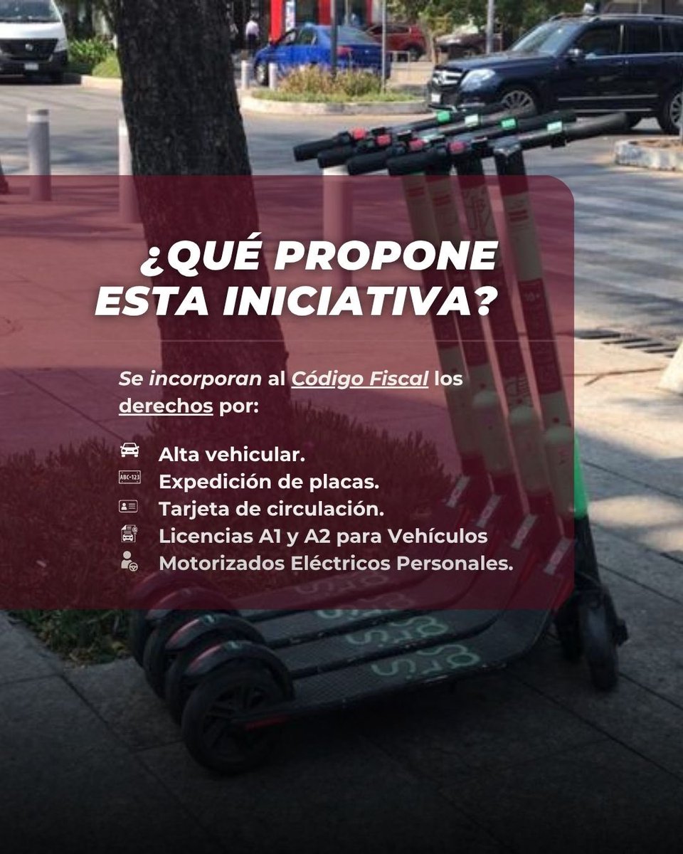 PabloTrejoIzt's tweet photo. La movilidad en la CDMX está cambiando y la ley debe evolucionar con ella. Presenté una iniciativa para regular los vehículos eléctricos personales con trámites accesibles, placas y licencias que brinden orden, seguridad y certeza jurídica. 

#EquipoPabloTrejo https://t.co/UY1b5EBfKE