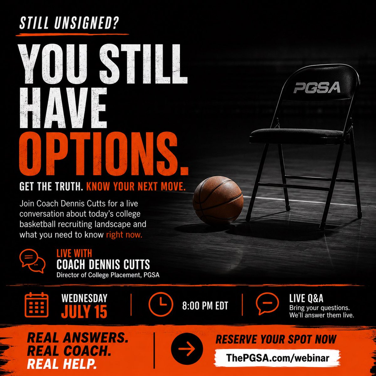 The_PGSA's tweet photo. Unsigned? Need a trusted ear? Want straight talk?🏀 Fill out the form BEFORE the webinar starts at on 7/15 at 8PM EST, and you’ll receive an email or text with the webinar link: https://t.co/K5OTenuWwZ

Have your questions ready. 🙌🏼🏀🙌🏼 https://t.co/b8FiUDSVXr