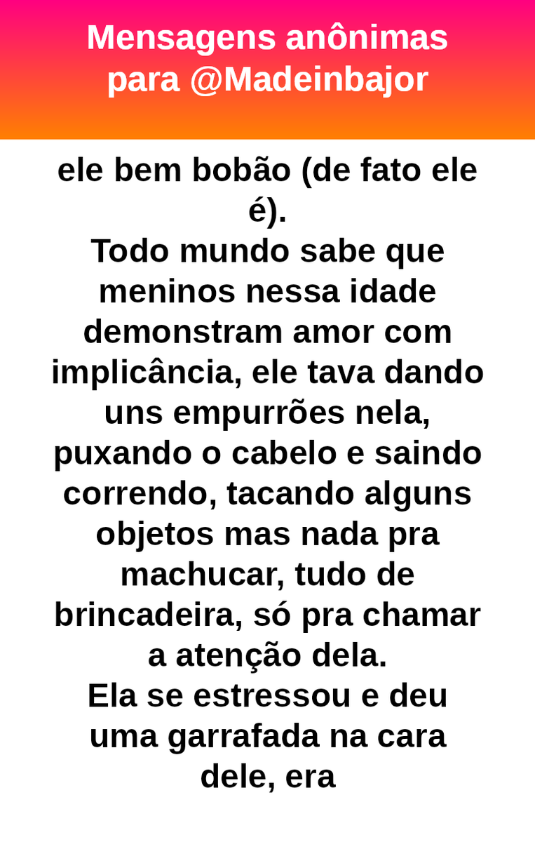 madeinbajor's tweet photo. #bajo43062
Enquanto o seu alecrim doutorado estava enchendo o saco da menina vc não fez nada e achou ok. 
Estou super do lado da sobrinha. 
Uma garrafada e resolveu o problema. 
Se vc não educa o seu filho, a rua educa. https://t.co/jJWgvtLR2x