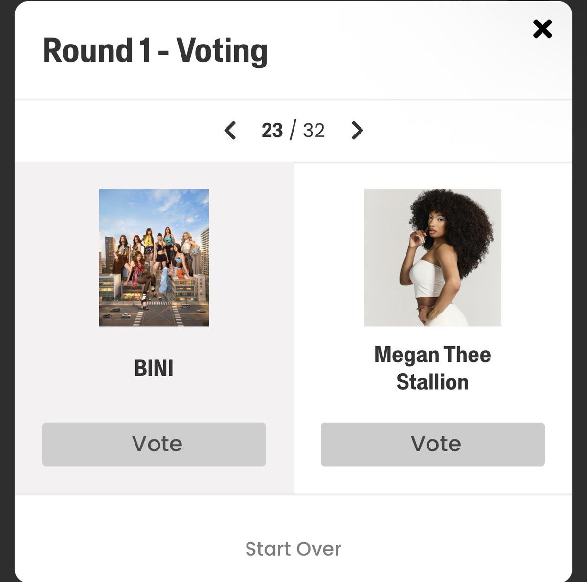 BloomStreamers's tweet photo. Blooms! Another nomination on Billboard, let’s do this together

How to vote:
1. Go to https://t.co/Q4VRtux3T1
2. Click “Vote Now.”
3. Go to Matchup 23 of 32 and vote for BINI.
4. Keep clicking ”>” until you reach the final page and the voting confirmation appears.
5. Repeat the process up to 10 times using the same email account. Your vote is only counted once you reach the confirmation page.  

Change browser and repeat all steps.

#ParaSaBINI #BINI