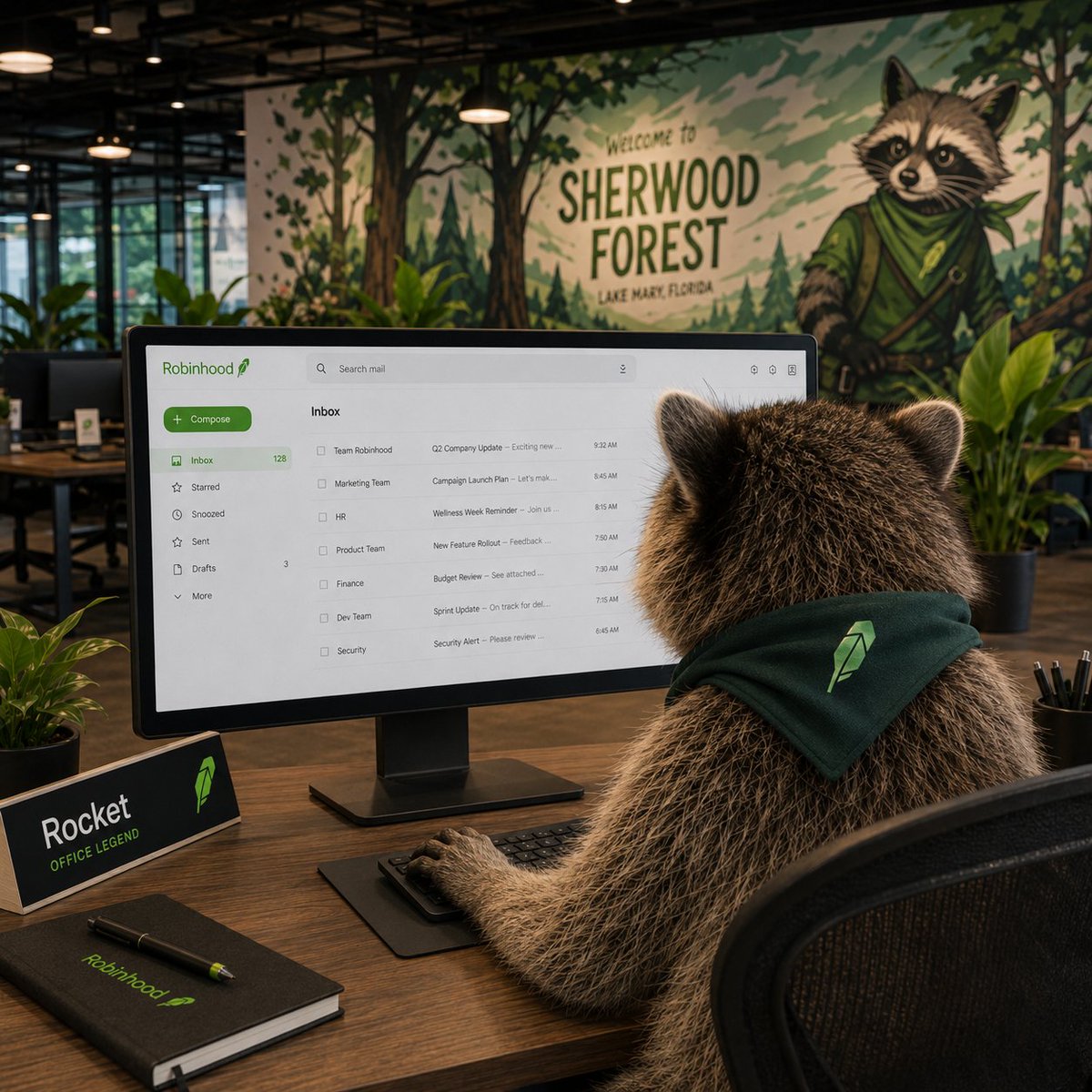 hdrocketraccoon's tweet photo. Rocket didn’t just have a Robinhood job title.

She had the corporate email to back it up. 🦝📧

Her LinkedIn profile showed:

“Robinhood — Verified using work email in May 2019.”

LinkedIn workplace verification requires access to an email connected to the company, not Gmail, not a random public address.

A raccoon with a verified Robinhood workplace.

You simply can’t manufacture lore like this.

$ROCKET 🚀