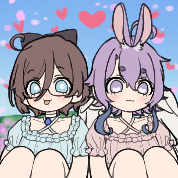 UmisagiSeraph's tweet photo. Me vs my sona 
I really like pastel colors and I think that’s really reflected in my sona and how I’ve drawn her LMAO https://t.co/1FARuXCe7j