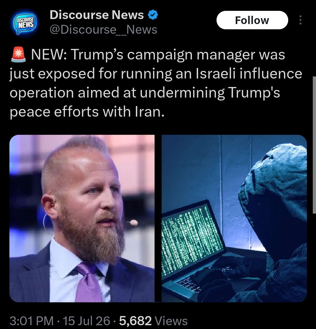 WeWillBeFree24's tweet photo. Israel Social Media Influencer Campaign Exposed 

According to reports, Brad Paracale owner of Clock Tower X and former Trump campaign manager, was hired by Havas Global Media Group, Sept 2025 to run a $1.5 million a month campaign on behalf of Israel. 

Brad Parscale (via his firm Clock Tower X LLC) is registered under FARA #7649 with the U.S. Department of Justice.

Reportedly, the State of Israel paid Clock Tower X $6 million later expanded to $9 million ($1.5M per month), which was then distributed for content creation and to influencers through Salem Media.

The investigators found that Eyal Yakoby, was most prominently named worked with Parscale-linked Influenceable LLC. 

Top MAGA influencers are not publicly named to avoid backlash.

The operation targets pro-Israel, anti-antisemitism messaging across X, TikTok, Instagram, YouTube, and podcasts. 

Parscale has denied using the main FARA contract funds directly for influencer pay.

Parscale is CSO at Salem Media, which syndicates The Charlie Kirk Show/TPUSA content. 

Source: Time -  link in comments.