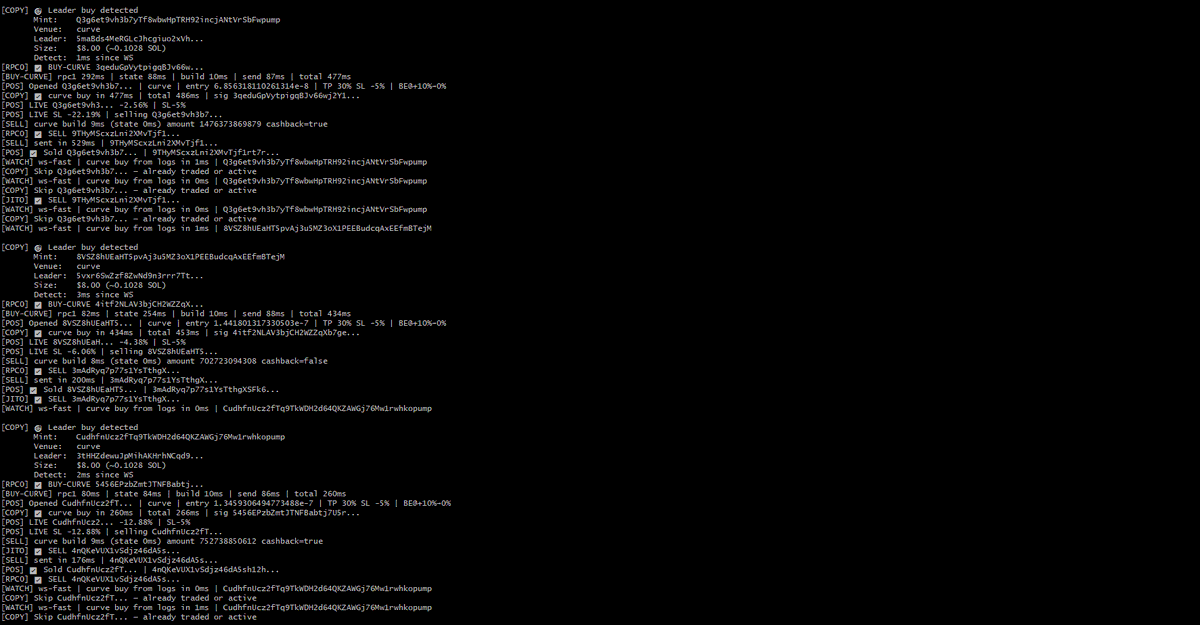 Mommed999's tweet photo. Mempool Sweeps: WebSocket parsing down to 1ms–5ms.
📷 Risk Filter: Built-in token double-buy prevention.
📷 B2B Infrastructure: Custom bundlers, RSI volume engines &amp; custom copy-bots.

Technical breakdown &amp; docs open-source on GitHub:https://t.co/1lWxtjt9QZ
📷DM TG: @IMTHEDON999 https://t.co/6iOMZbxuuI