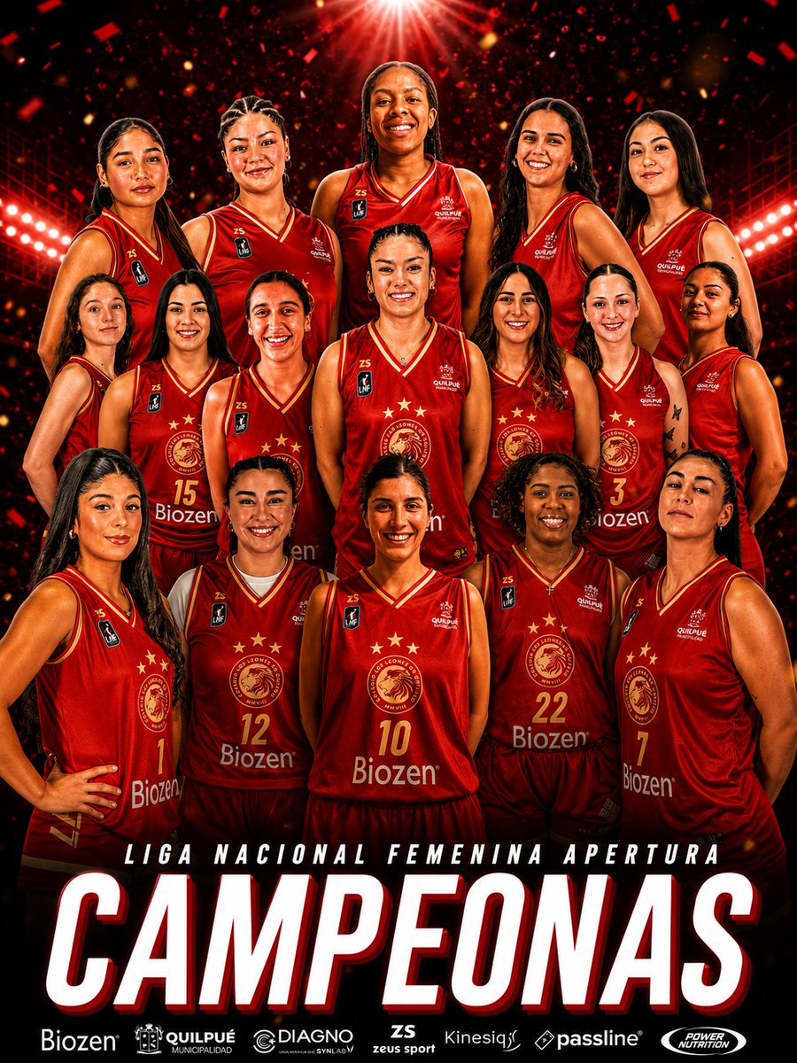 CDCLosLeones's tweet photo. 🦁🏆 ¡𝙎𝙊𝙈𝙊𝙎 𝘾𝘼𝙈𝙋𝙀𝙊𝙉𝘼𝙎 𝘿𝙀 𝙇𝘼 𝙇𝙉𝙁!

#VamosLeonas #Campeonas https://t.co/HbKxNSPNsh