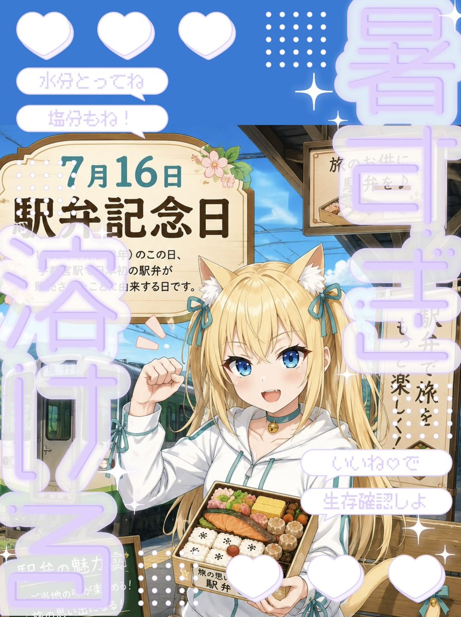 misorasakura's tweet photo. おはそらにゃ【布団】っω-)・・
今日は #駅弁記念日 にゃ(๑•̀ㅁ•́ฅ✧

駅弁美味しいにゃ(*´ч`*)

今日は実習の為配信お休みですにゃ(｀･ω･´)ゞ

今日も1日ゆるふぁいにゃ(*•̀ㅂ•́)و✧

 #おはようＶライバー  #Palmu https://t.co/0zNfAY6OaF