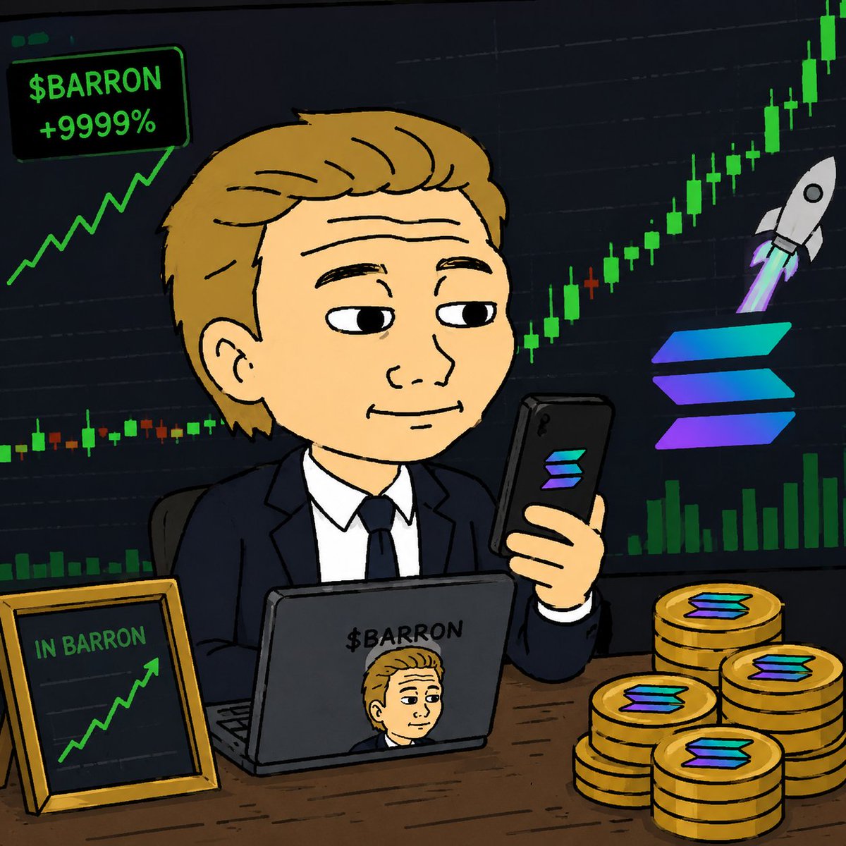 HeliosXsolana's tweet photo. Barron bridged from ETH to Solana.
Bought $2 of Official Trump.
GqQc4tjs6RkZt1EdsehKLZvNDTpZc9n3UHGxnbfNpump https://t.co/U7IyUkCTAk