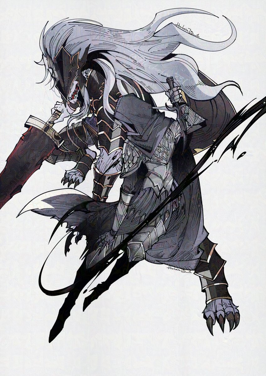 Herheim731's tweet photo. Hello! I love video games and draw a lot!    
#PortfolioDay  #ELDENRING https://t.co/g1MgTRI6Kp