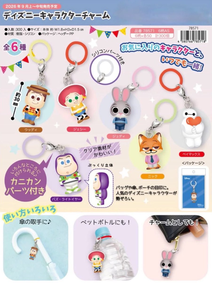 japancapsuletoy's tweet photo. 【ディズニー キャラクターめじるしチャーム】
9月発売のグッズ。
https://t.co/gz6hBprwgd #pr https://t.co/YOlPqcADfn