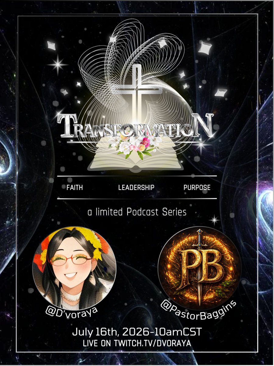 Dvoraya's tweet photo. 🎙️Tomorrow on Transformation Podcast, we'll have PastorBaggins joining us!

He's a Pastor, Streamer, Gamer! Playing extraction shooters and open world games. God first always. He's passionate about: God, Family, Pastoring, Guns, Retro games, Drones and lots more! https://t.co/AlJXZQk44G