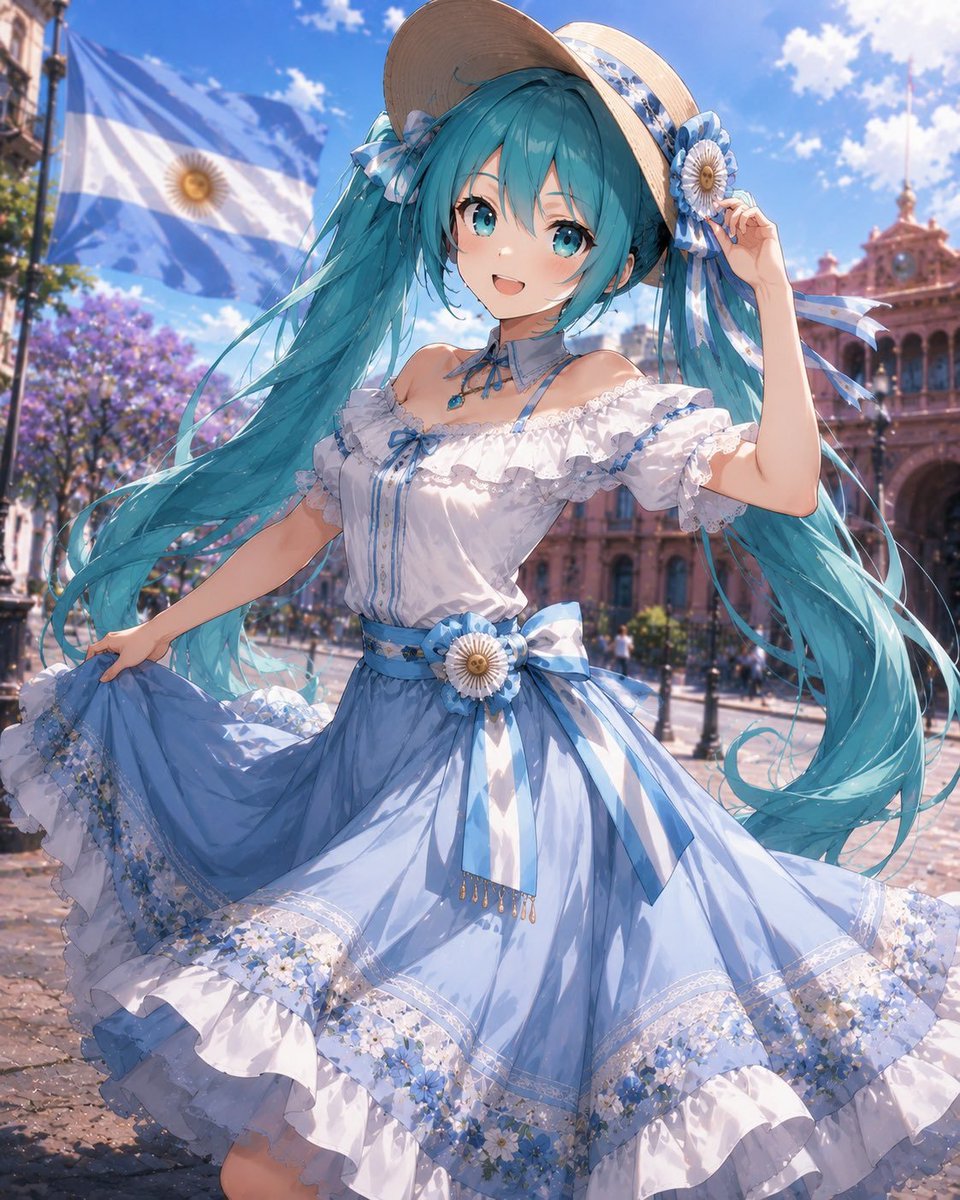 MaoMao__UwU's tweet photo. Qué linda Miku 🇦🇷✨️💕 https://t.co/ZmlKeMbYB3