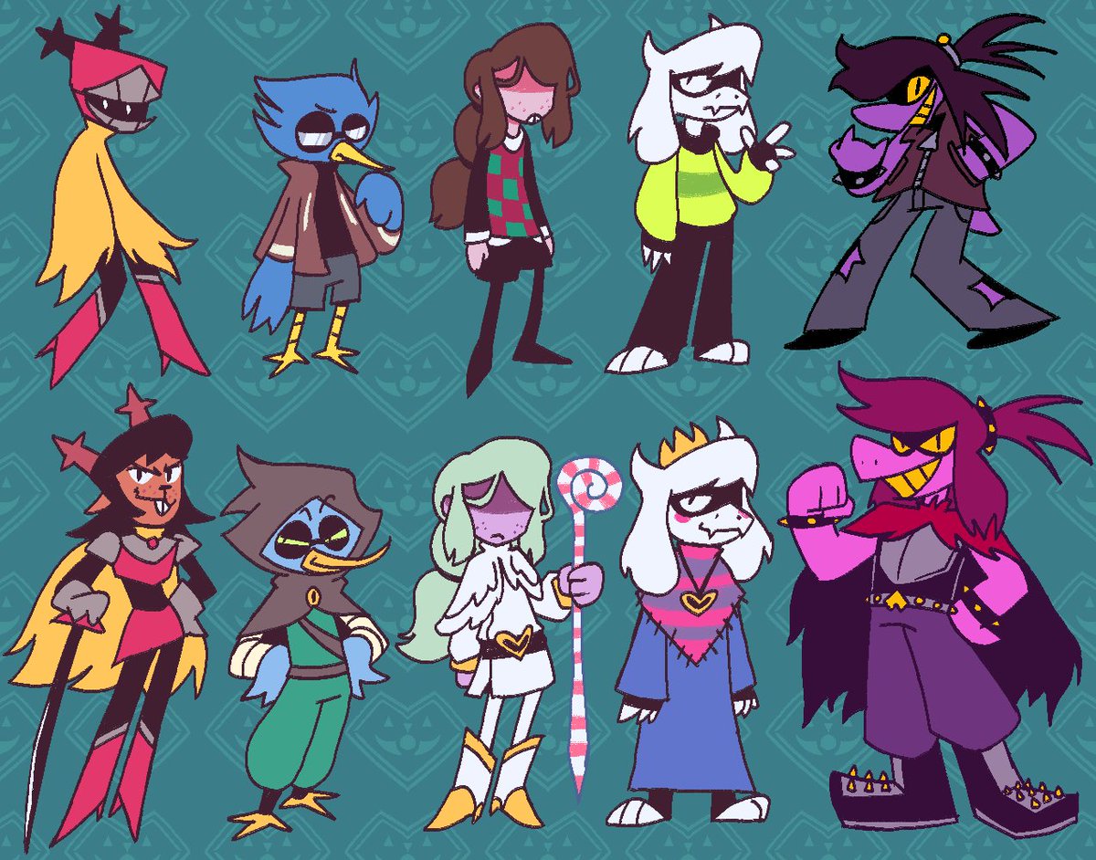 Hirocolll's tweet photo. Felt like coming back to this little AU thingy
Will be drawing more of it soon 🦐
#deltarune #deltaruneAU https://t.co/VdtVElyiPu