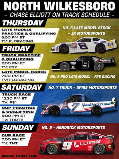 DylanFarrall's tweet photo. @EricEstepp17 @RyanStevensWTR Hey Eric See How busy Chase Elliot is this weekend https://t.co/jCiAKyro3E