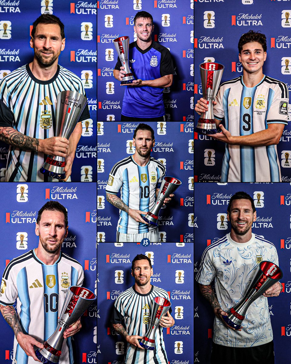 juegosimple__'s tweet photo. 🇦🇷🥇 Los futbolistas argentinos que fueron MVP en la Copa del Mundo 2026:

🇩🇿 vs. Argelia | Lionel Messi
🇦🇹 vs. Austria | Lionel Messi
🇯🇴 vs. Jordania | Giovani Lo Celso
🇨🇻 vs. Cabo Verde | Lionel Messi
🇪🇬 vs. Egipto | Lionel Messi
🇨🇭 vs. Suiza | Julián Álvarez
🏴󠁧󠁢󠁥󠁮󠁧󠁿 vs. Inglaterra | Lionel Messi