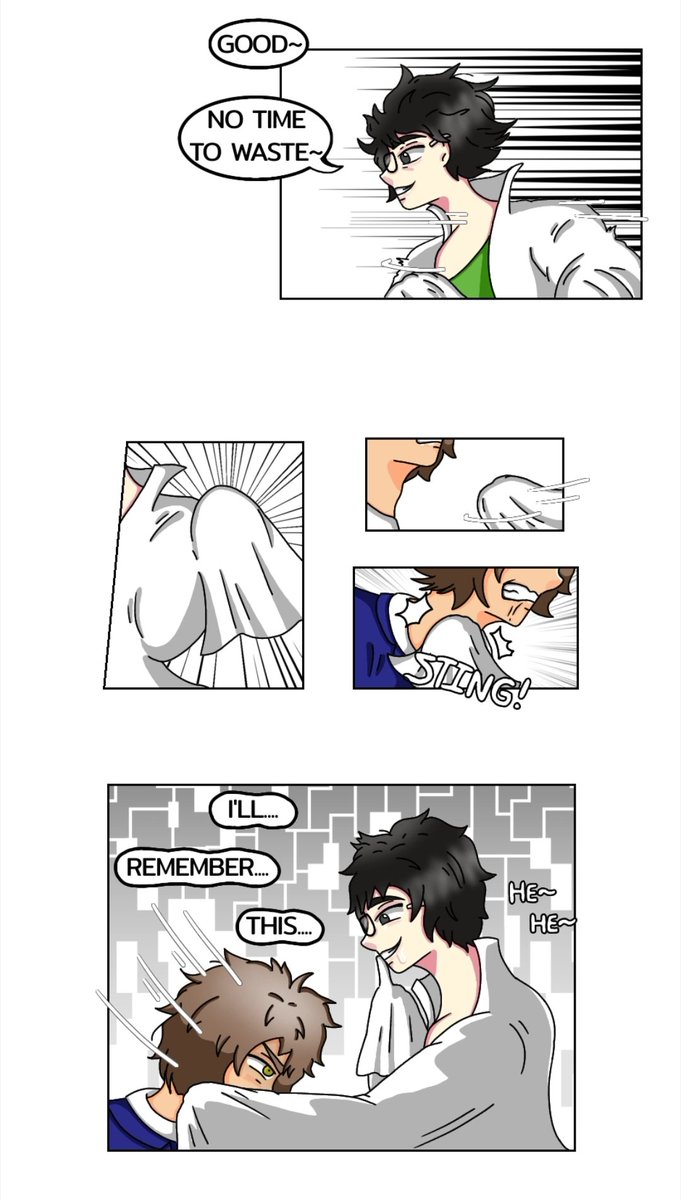June707DN's tweet photo. My head hurts haha ughhh... 
Don't have much to say, here, byez 

The episode aha: 👇💖

 https://t.co/Alu5bZy2xv

#idk #comic #BL #tapascomic #tapas #drawing #comicBL #hi #Zzz #BAM! and uhh #BLcomic https://t.co/0hO6R8awiv