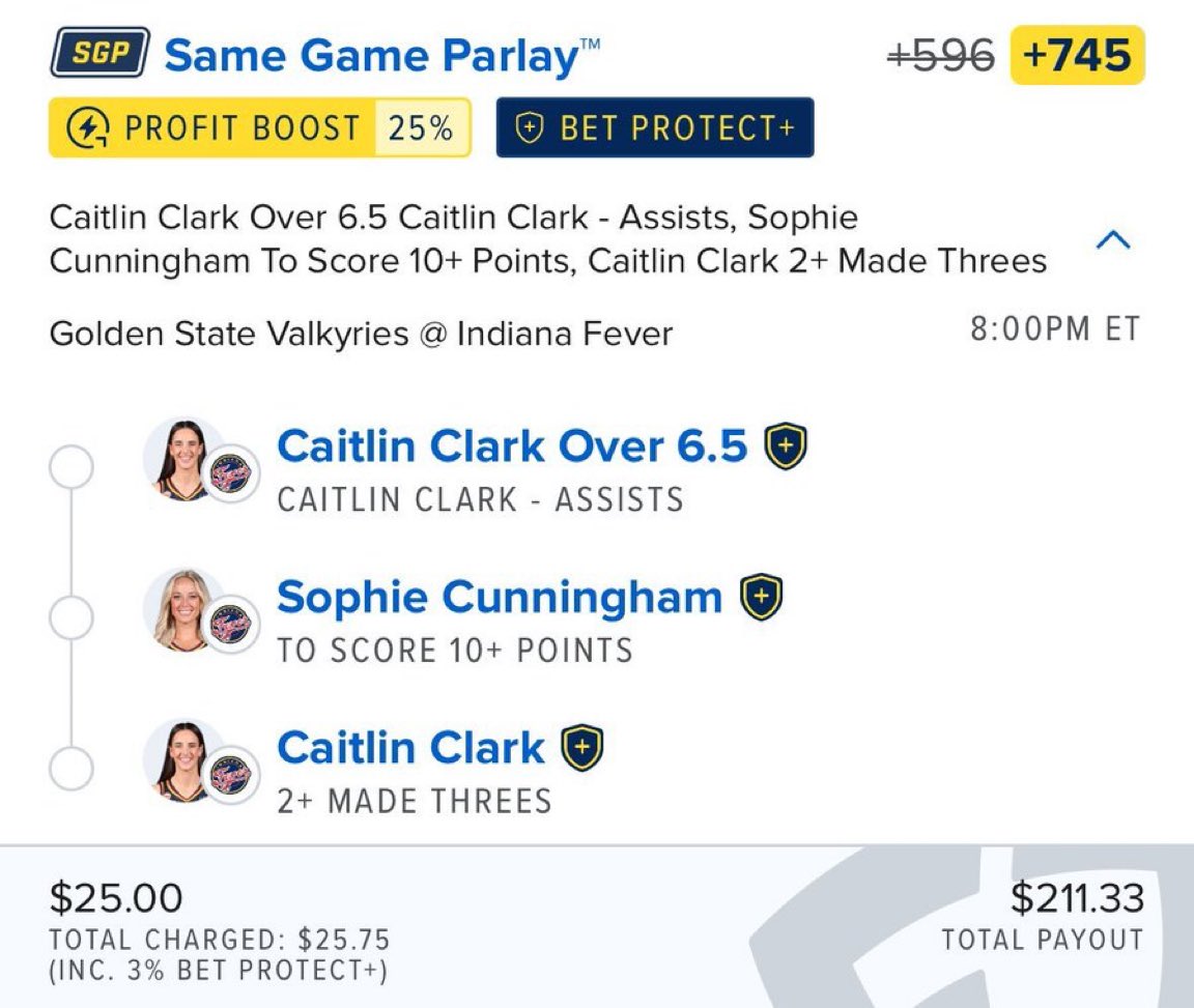 ladyPrincess41's tweet photo. WNBA Bankroll Builder 🏦

- Caitlin Clark
- Sophie Cunningham
@Playbook

Link 🔗 below 👇👇

https://t.co/Hp4xSEJwdi https://t.co/tcVg5rm4g9