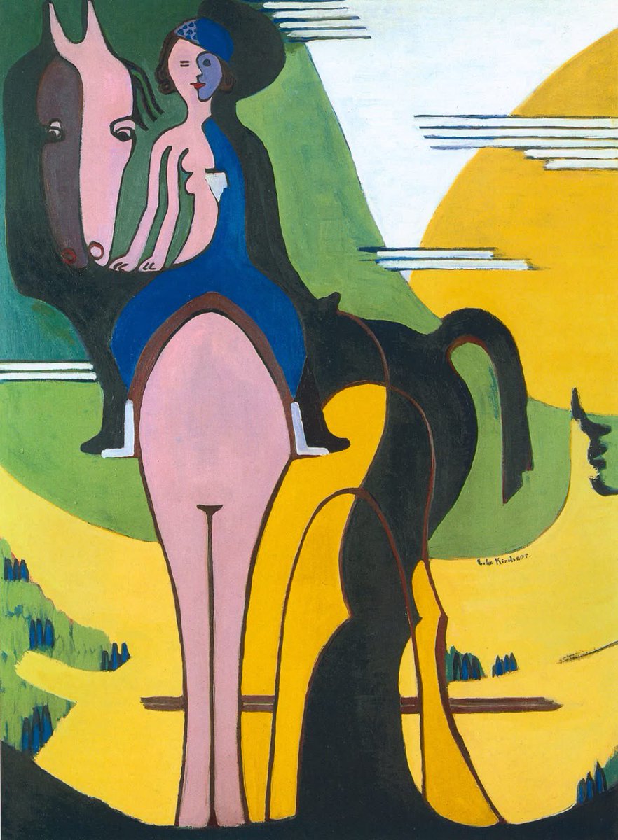 gisellecaldei3's tweet photo. Ernst Ludwig Kirchner - Female Rider , 1931-32 https://t.co/luiFZwll0U