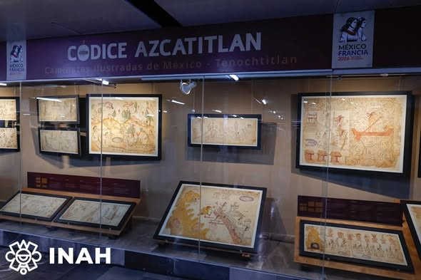 INAHmx's tweet photo. #ENTÉRATE ⚠️ En el marco de los 200 años de relaciones México-Francia, inauguran la exposición del Códice Azcatitlan ❗

- Se presenta en la estación Pino Suárez del @MetroCDMX.

- El documento original se exhibirá en el Museo Nacional de Antropología.

🔎https://t.co/9q2M9kRcfX https://t.co/SzH9pP4oea