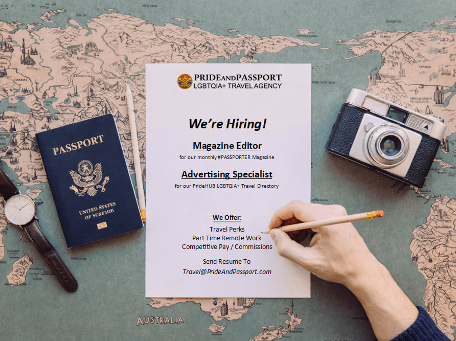 PrideNPassport's tweet photo. Pride And Passport is expanding!

We’re seeking talented individuals who are passionate about LGBTQIA+ travel and digital storytelling

If you’re ready to help shape inclusive travel media, please send your resume to Travel@PrideAndPassport.com. https://t.co/mkphvst3vQ