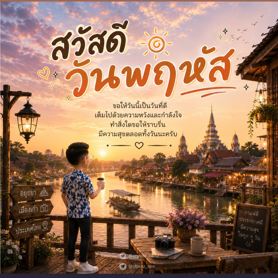 Crypto_Benz's tweet photo. 🌤️ สวัสดีวันพฤหัส

... ขอให้วันนี้เป็นวันที่ดี
เต็มไปด้วยความหวังและกำลังใจ
ทำสิ่งใดขอให้ราบรื่น
มีความสุขตลอดทั้งวันนะครับ 😊🩶

#สวัสดีตอนเช้า https://t.co/S5rZyp3j8X