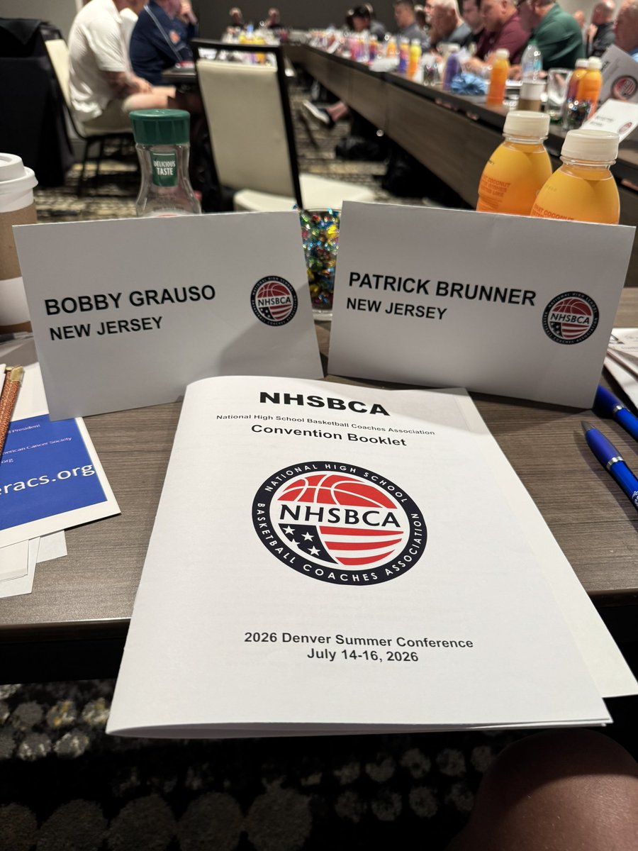 NJBCA_Official's tweet photo. Proud to be representing the NJBCA and the great state of NJ at the National HS Basketball Coaches Association at the Summer Conference in Denver, Colorado!
@NJSIAA @NHSBCA https://t.co/Rt40WGurpU