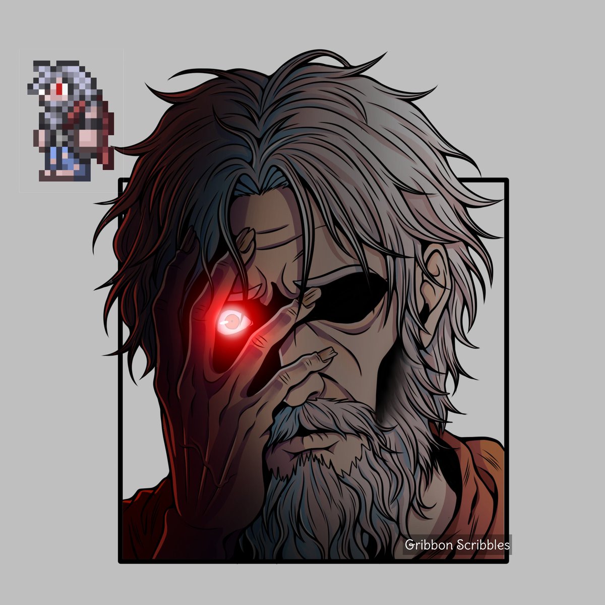 Im_Gribbon's tweet photo. Terraria custom portraits mod pt15: Skeleton Merchant and Old Man!

#terraria #oldman #skeletonmerchant https://t.co/WFE6mJgiTS
