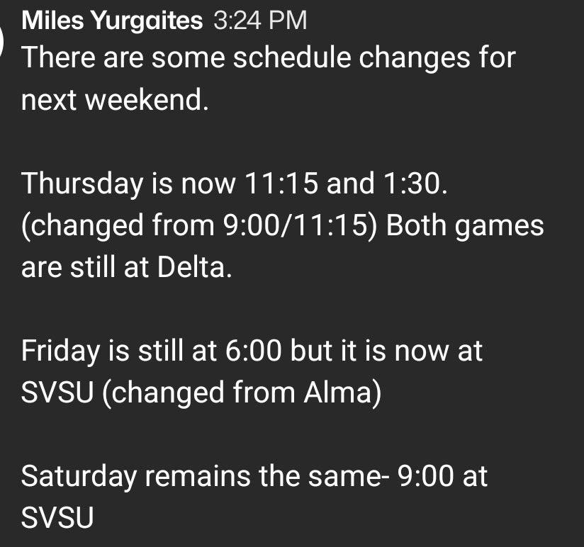 SawyerEager34's tweet photo. Big Tourney time this weekend Our updated schedule-
@URAChuckyMurphy
@dmak41
@CoachJakeRyan
@Greyb03
@cpauley5
@coachgerman32
@jakepacholski22
@WoosterBaseball
@CoachSwick https://t.co/lV2Tc9ZPrQ