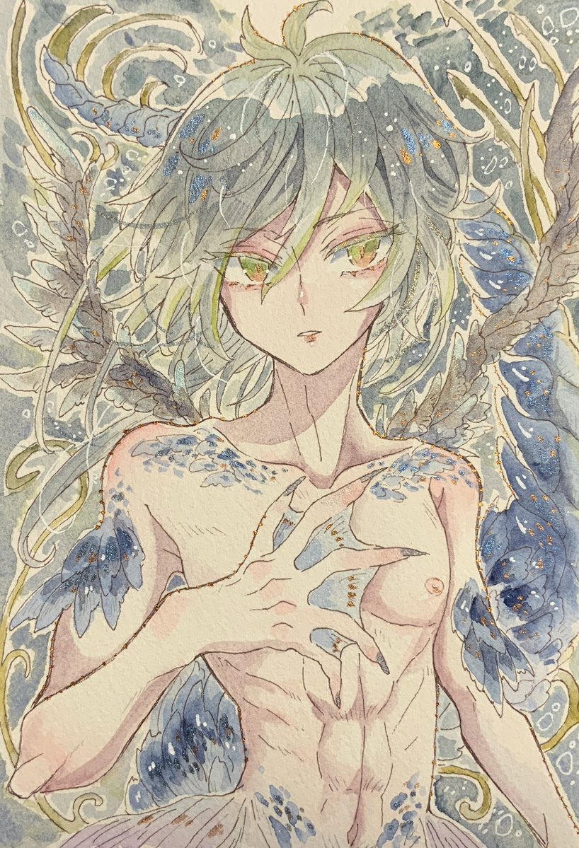 水彩オリジナルイラスト