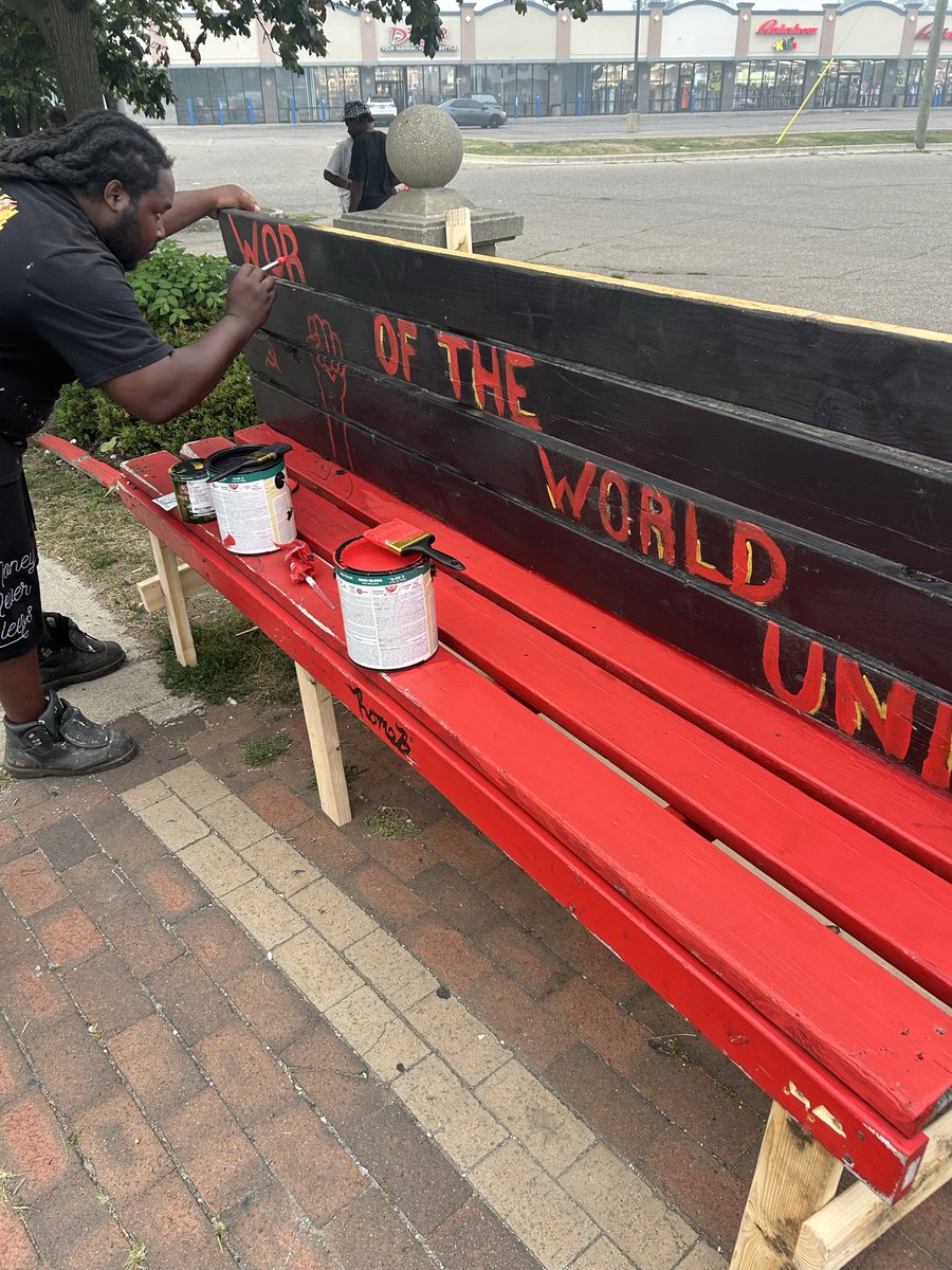 RevBlackNetwork's tweet photo. Working on another bench now.

Thanks to all who are donating, solidarity! https://t.co/XK2hZPOPSC