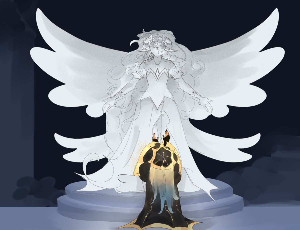 JeffTheCrumblin's tweet photo. repost #purelily #lilyrecluse (?) I should redraw it (based off of that scene in madoka rebelion) https://t.co/oUD0fLtQ7H