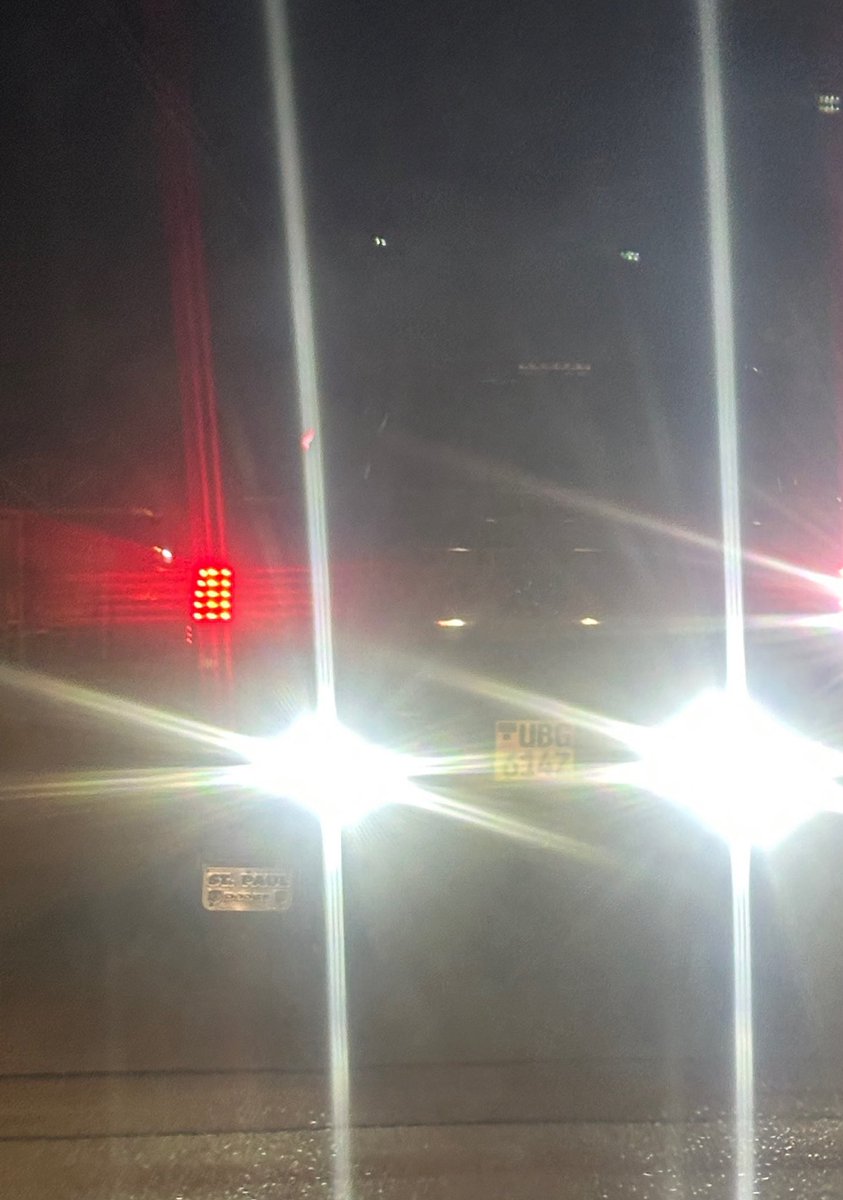 Samwyri's tweet photo. Who knows the owner of this UBG 614Z that has nsenene high beam lights the fooking REAR of their bakkie?  What’s the purpose, apart from being an absolute moron to other road users?  @M_Kananura you folks need to reign in such chaos. https://t.co/E7Peus0cIa