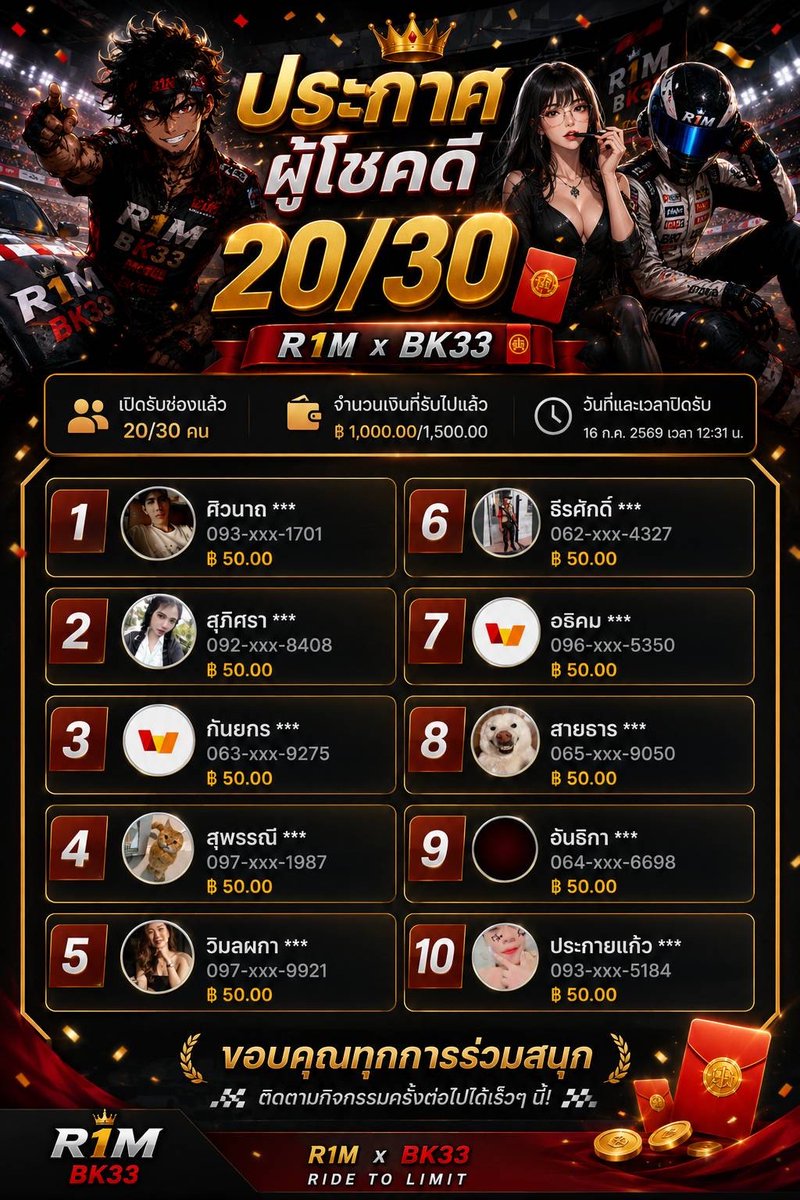 R1M_eiei9999's tweet photo. ต่อๆครับ 20 / 30 🧧❤️
เดียวส่องต่ออีก 10 คน รายชื่อผู้โชคดี 👇🏻 https://t.co/i3IMjUwyCI