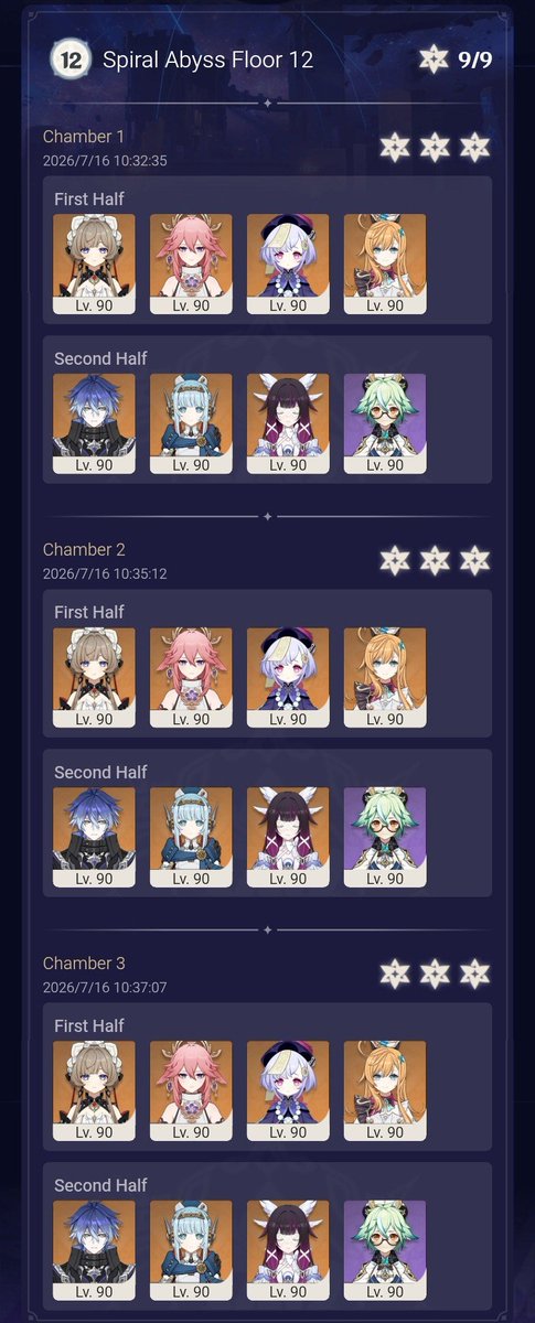 clydexdm's tweet photo. New characters shill are so good. Horizontal investment is the way nowadays with #GenshinImpact. You don't even need sig. The buffs are so powerful. https://t.co/GoSZ4524ht