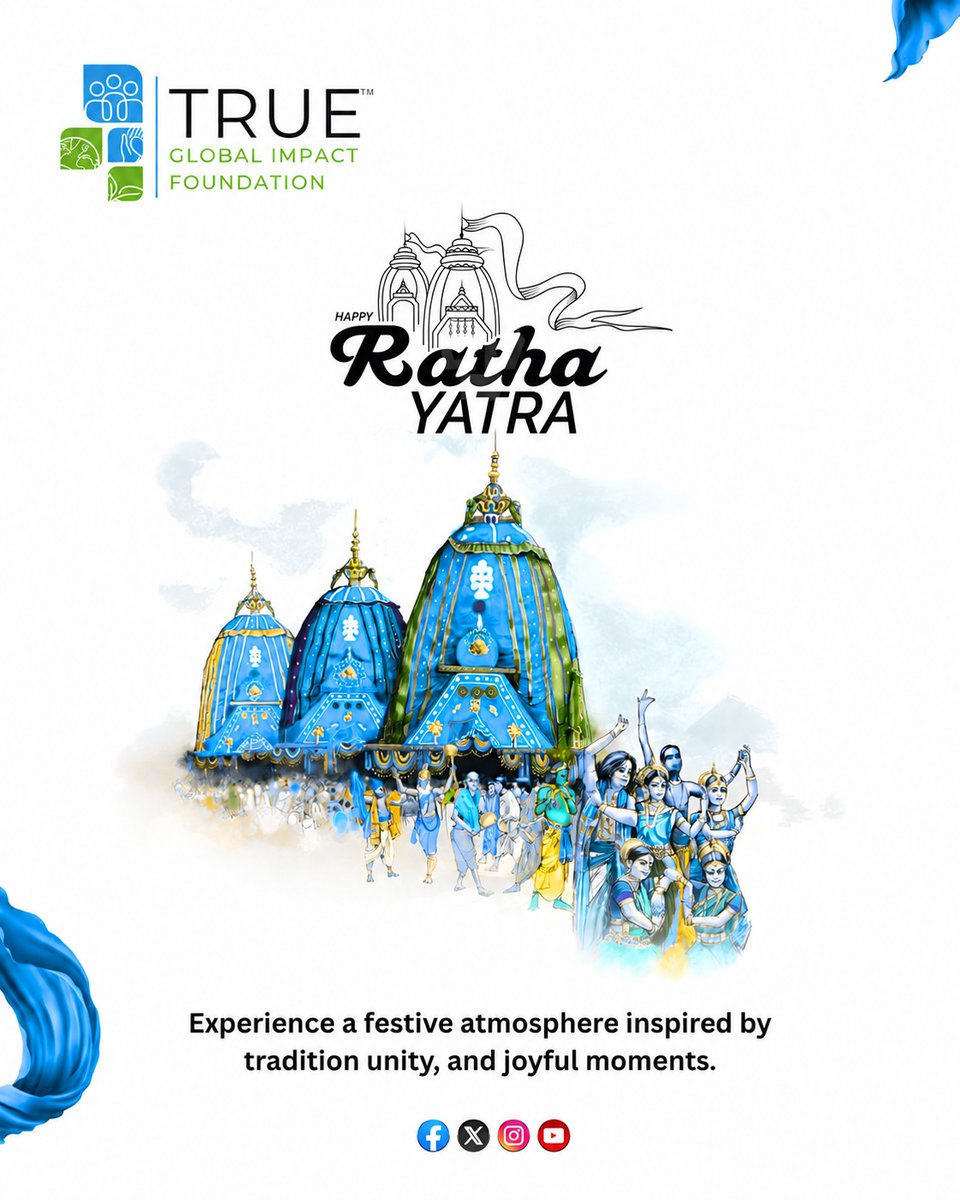 true_welfare's tweet photo. May Lord Jagannath bless us with positivity, hope, and renewed energy. May this Rath Yatra inspire determination, teamwork, and gratitude.

Wishing everyone a joyful and blessed Jagannath Rath Yatra! 🙏

#JagannathRathYatra #TGIF #Positivity #TeamSpirit #Blessings https://t.co/QnRIBHkEdq