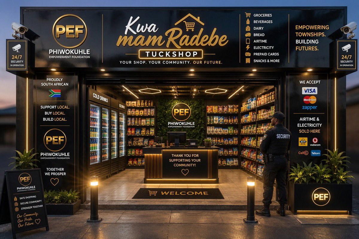 Radebe_merci's tweet photo. 🇿🇦 Future spaza shop owners, this is for YOU!

Looking to start or grow your business? Join the Phiwokuhle Empowerment Foundation (PEF) Spaza Shop Empowerment Programme and build a business the right way.

With PEF, you’ll get:

✅ Business registration & CIPC , help with Trading certificates from your local municipality, compliance support and many more.
✅ Professional shop branding
✅ Access to trusted suppliers (SMMEs)  & bulk-buying opportunities
✅ Refrigeration support & marketing assistance
✅ Business mentorship & financial literacy training
✅ CCTV, security & operational planning
✅ Ongoing monitoring and business support

We’re not just helping you open a shop we’re helping you build a profitable, sustainable township business.

📢 The next PEF Spaza Shop Workshop will be announced soon. Stay tuned and be ready to register.

And remember we are not running a charity but we are building an ecosystem of success.

Build Local. Buy Local. Grow Local. 🇿🇦
phiwokuhlefoundation@gmail.com