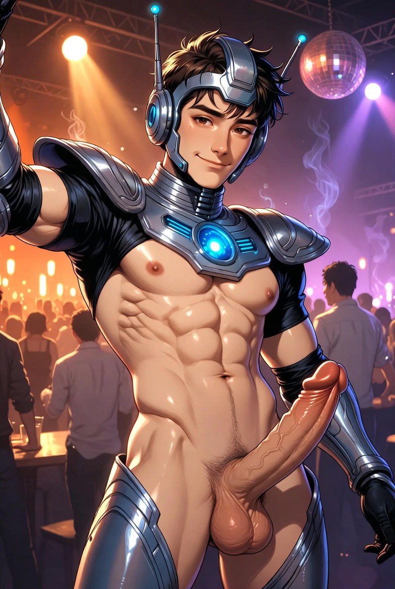 GayPublicBara's tweet photo. Sexy Costume Party - Dressed as a Cyborg
#SexyCyborg #AIGayArt #CyborgHunk #GayAIArt #HotAI https://t.co/SpZgaAjslp