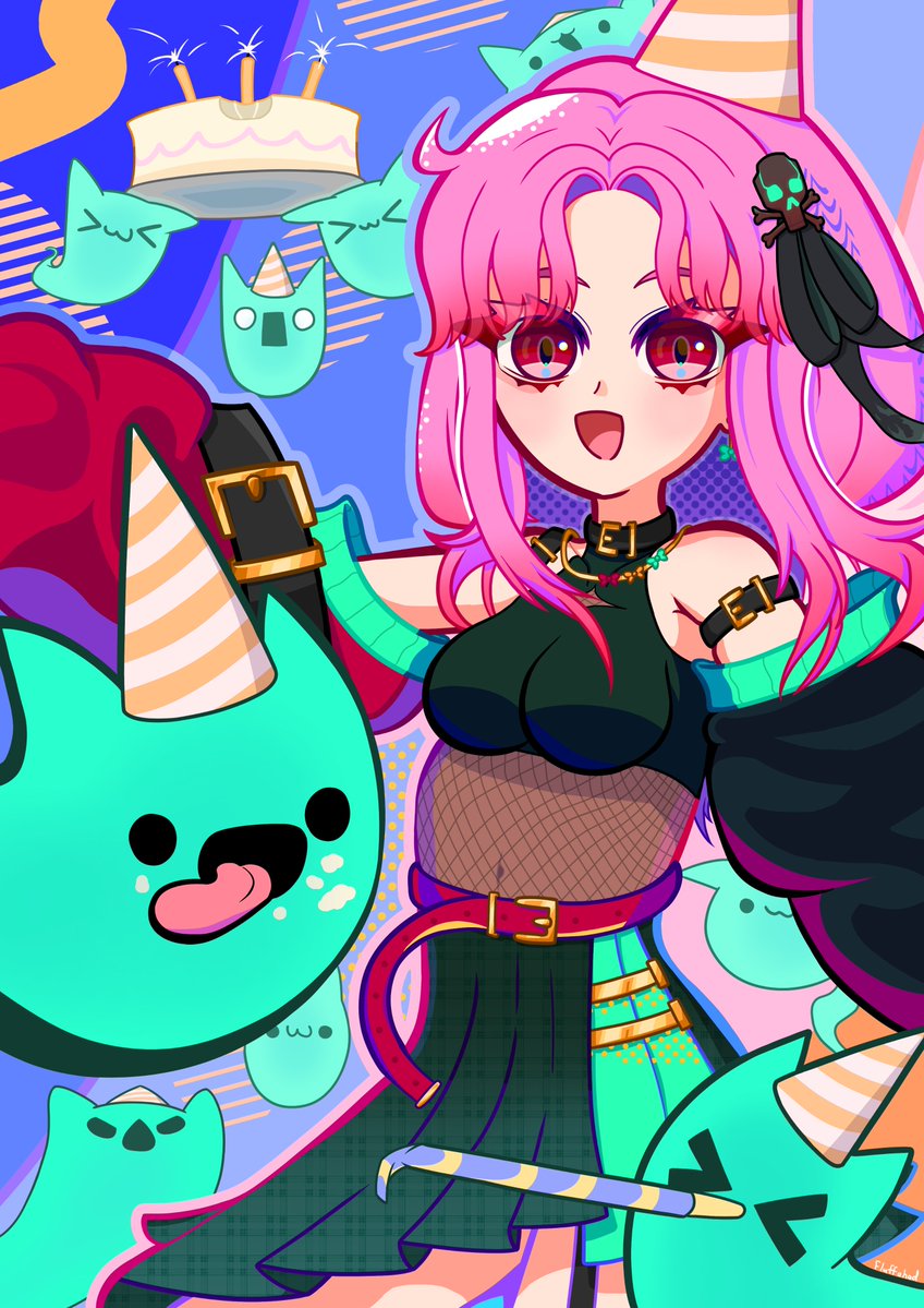 Fluffahad's tweet photo. Bit late #PortfolioDay post
I like to draw colourful anime stuff 🦦 https://t.co/2AJfgKZRJk