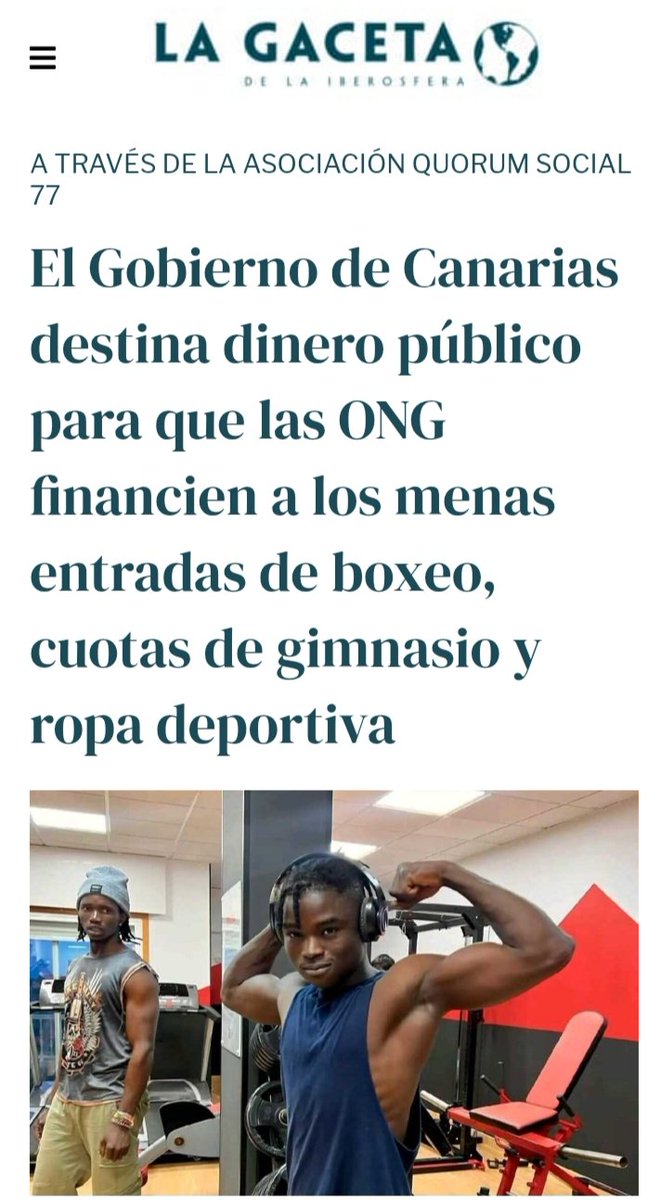 Alexglz_1's tweet photo. Racismo es que mientras las familias españolas tienen que hacer verdaderos esfuerzos para pagar una actividad deportiva extraescolar a sus hijos..negros analfabetos venidos a parasitar dispongan de dinero público para todos sus caprichos... https://t.co/wKtBrQevxw