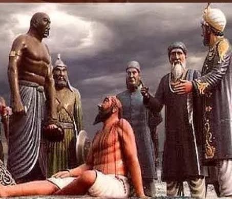 dashmeshpitaa's tweet photo. Today, ੧ ਸਾਵਣ, marks the Shahidi Diwas of Bhai Taru Singh Ji. In 1745 AD, he was given an option by the mighty Mughals of either execution or conversion to Islam. Upon his refusal to forsake his religion, his scalp was cut away from his skull with a sharp knife to prevent his hair ever growing back.