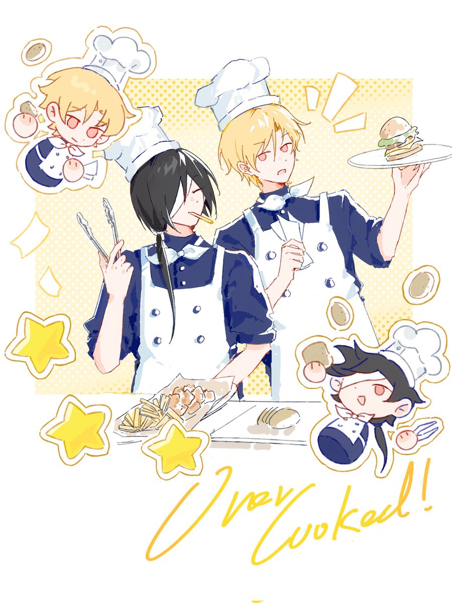 zxpwahzs's tweet photo. 🎯🦎×OverCooked！
#的名 https://t.co/hs2g2a2HJf