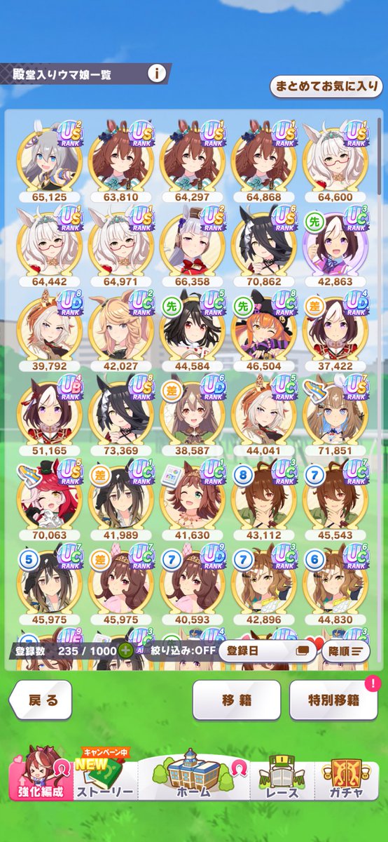 azuli_uma's tweet photo. おまかせUS安定編成見つけて名鑑レベル上げが捗る https://t.co/qzLeTAK21m