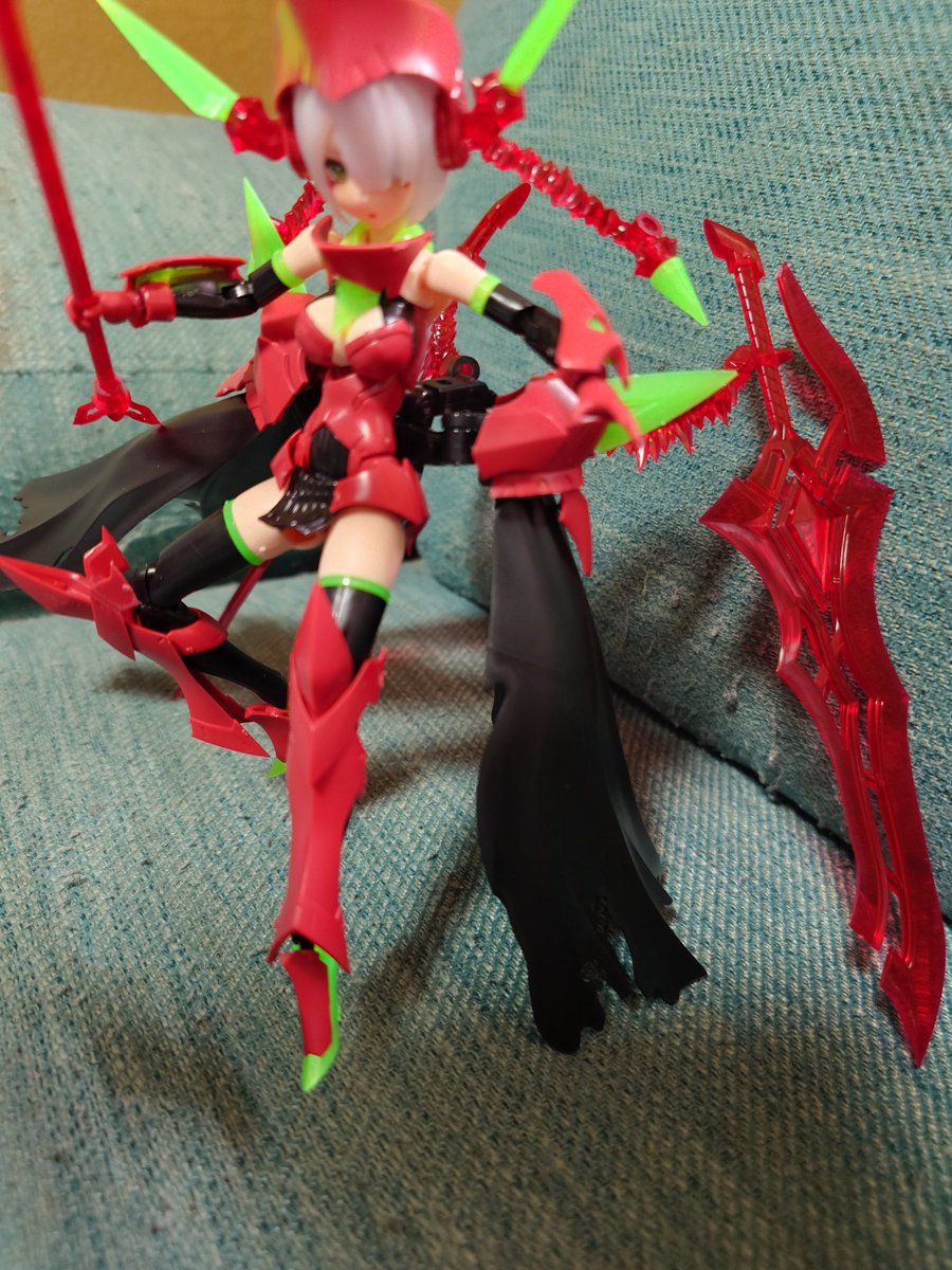 kou_22_Feb's tweet photo. メガミデバイス【バレットナイツ　エクスキューショナー　ヘルブレイズ】完成

この素体は作り慣れてるだけあって約2時間半で完成

#メガミデバイス https://t.co/n7sz5VuKOU