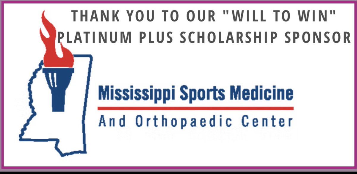 mississippicwa's tweet photo. Thank you to our Platinum Plus Will to Win Scholarship sponsor! The sponsors were formally introduced at the MAC Clinic this past Friday. Thank you Mississippi Sports Medicine!  @MACoaches https://t.co/oAz2Ki6CS2